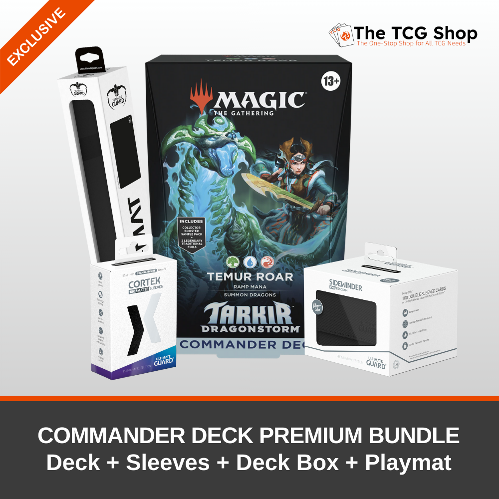 Magic: The Gathering – Tarkir: Dragonstorm Commander Deck Premium Bundle - Temur Roar