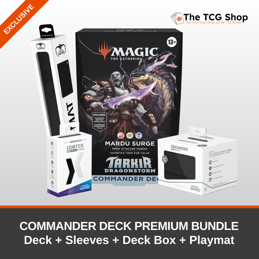 Magic: The Gathering – Tarkir: Dragonstorm Commander Deck Premium Bundle - Mardu Surge