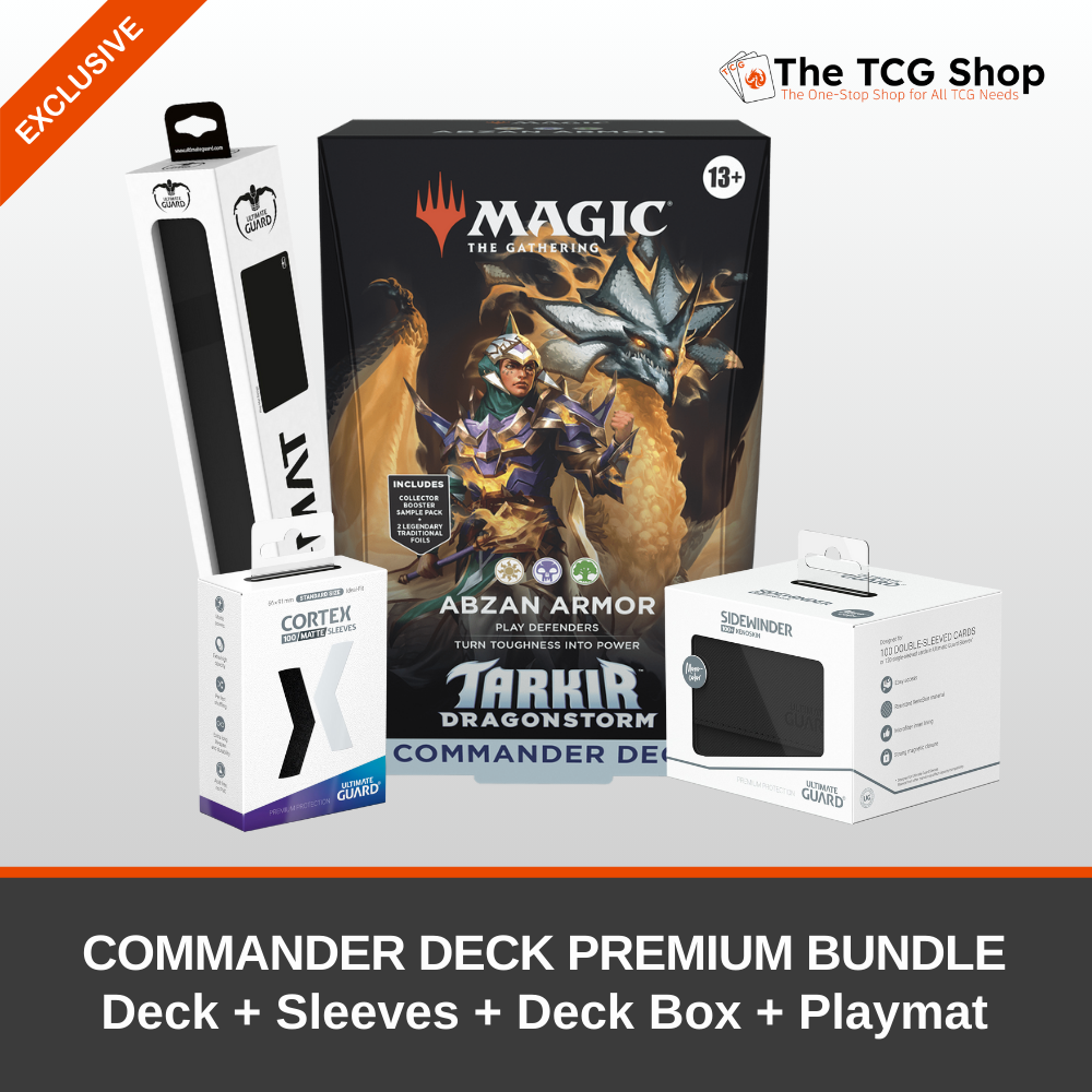 Magic: The Gathering – Tarkir: Dragonstorm Commander Deck Premium Bundle - Abzan Armor