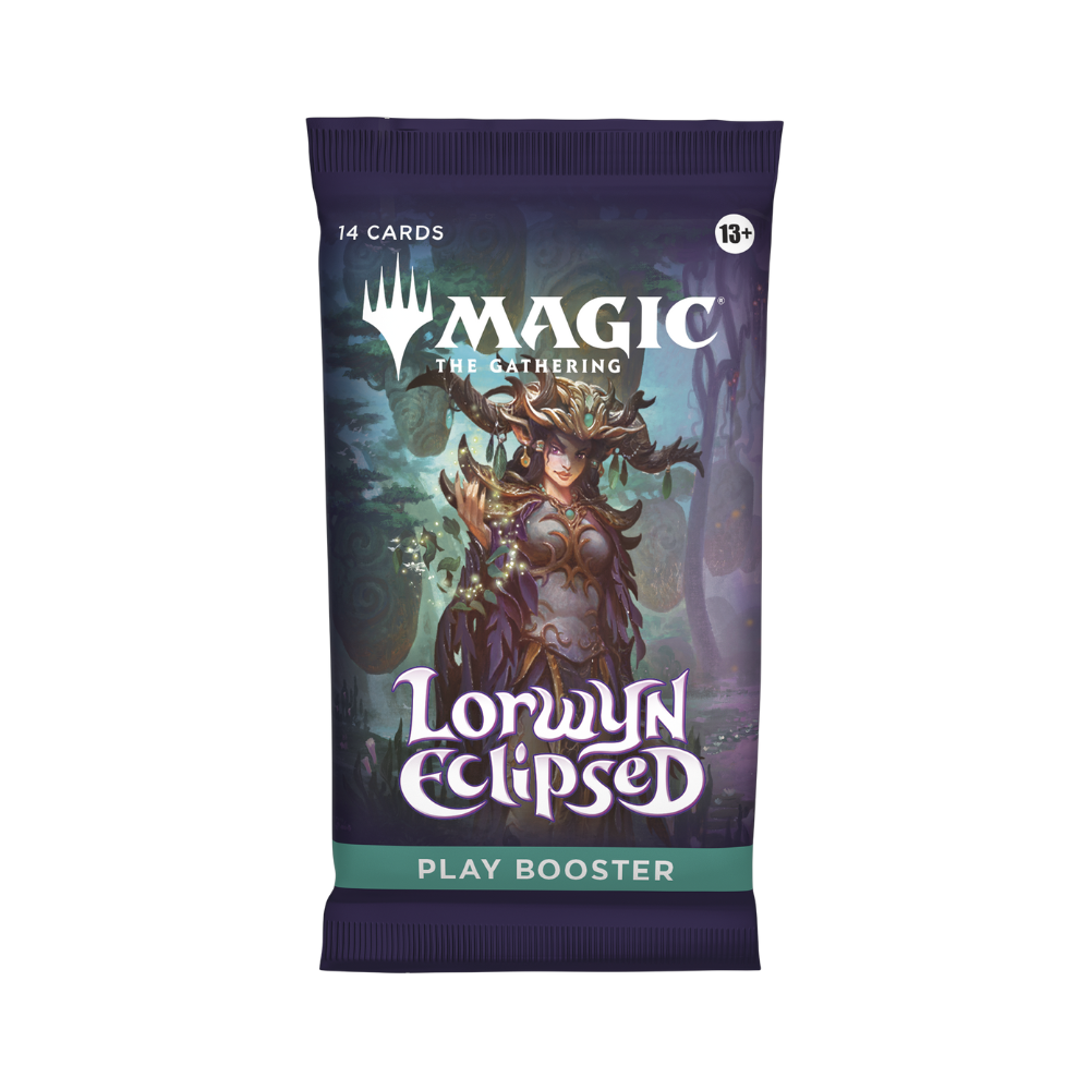 Magic: The Gathering Lorwyn Eclipsed Play Booster Pack – Front View – 14-Card Sealed Booster