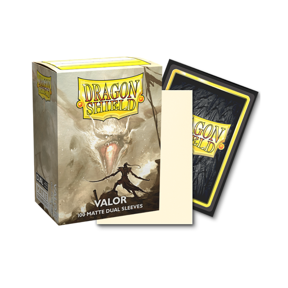 Dragon Shield – Valor Cream Matte Dual Sleeves Standard Size (100)
