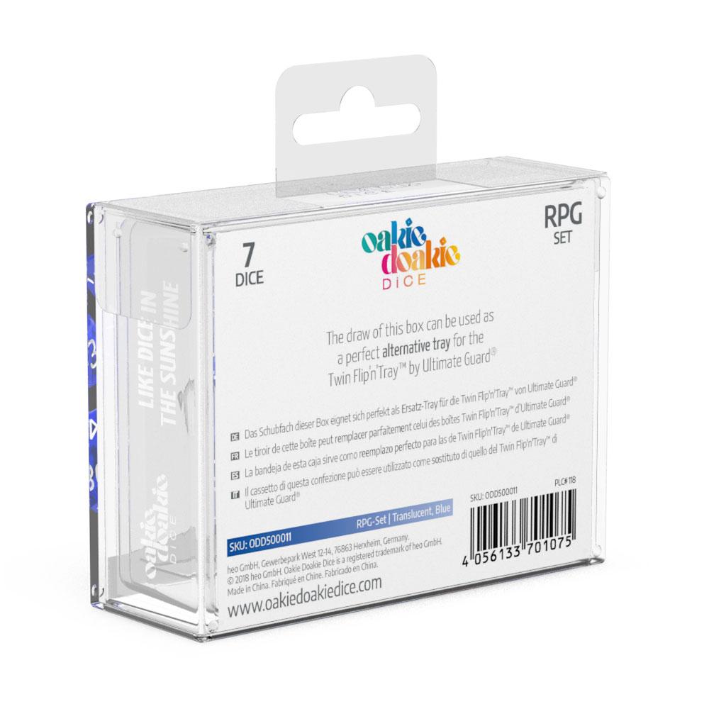 Oakie Doakie Dice RPG Set Translucent