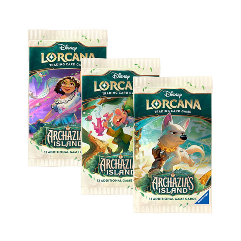 Lorcana Set 7 display box with Disney characters from Archazía’s Island