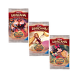 Lorcana Set 8 booster packs – featuring Jafar, Rapunzel, and Minnie Mouse.