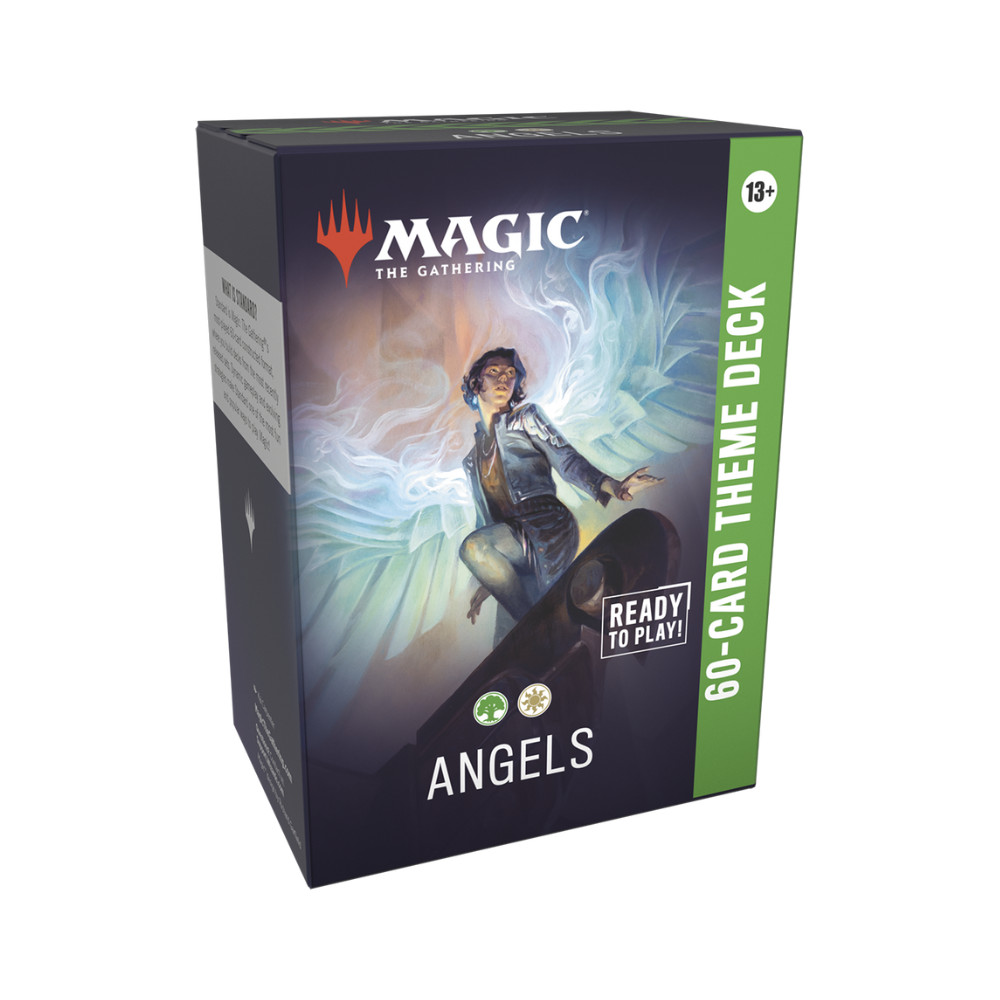 Magic: The Gathering 60-Card Theme Deck – Angels – Green and White Preconstructed Deck from Lorwyn Eclipsed