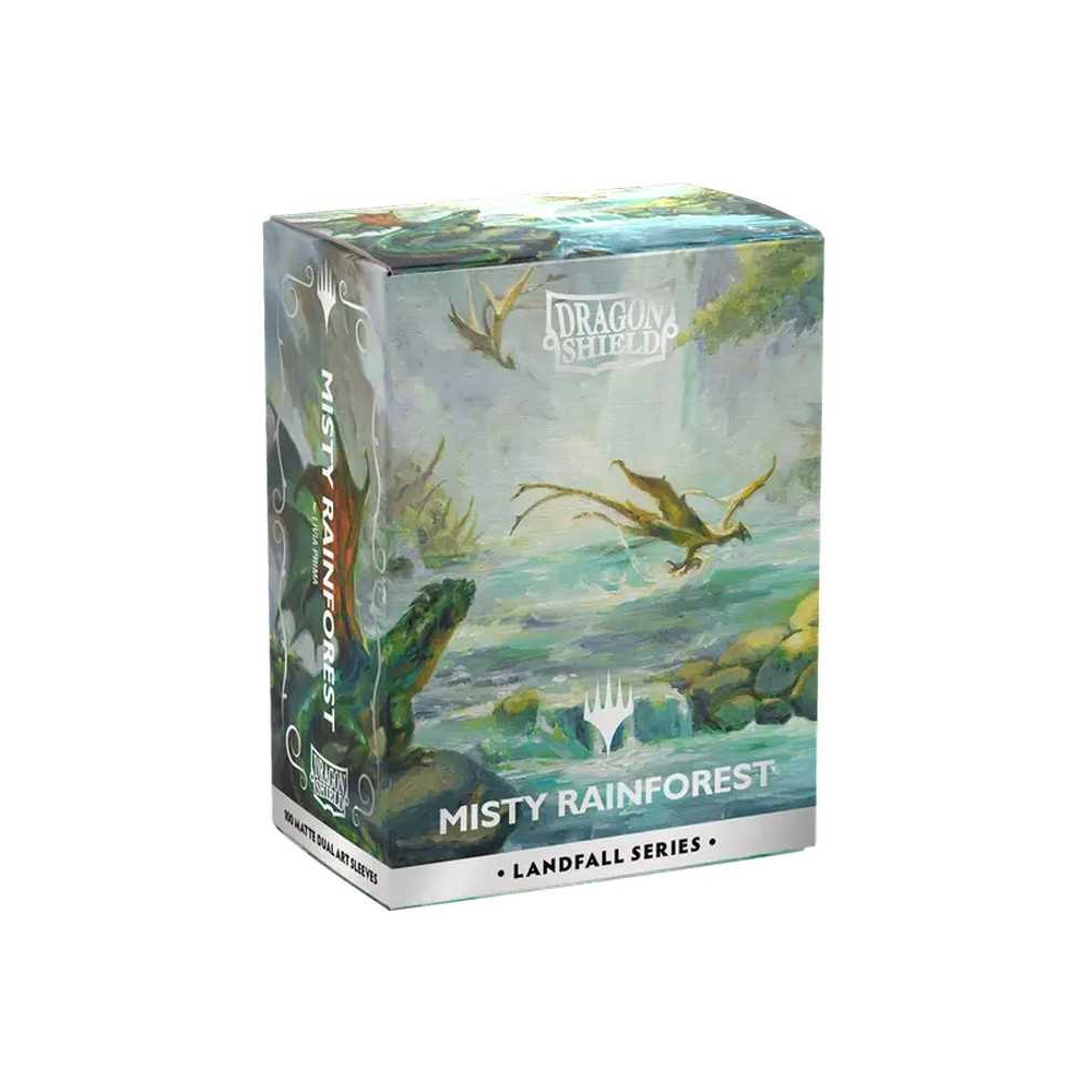 Dragon Shield Matte Sleeves – Misty Rainforest front view