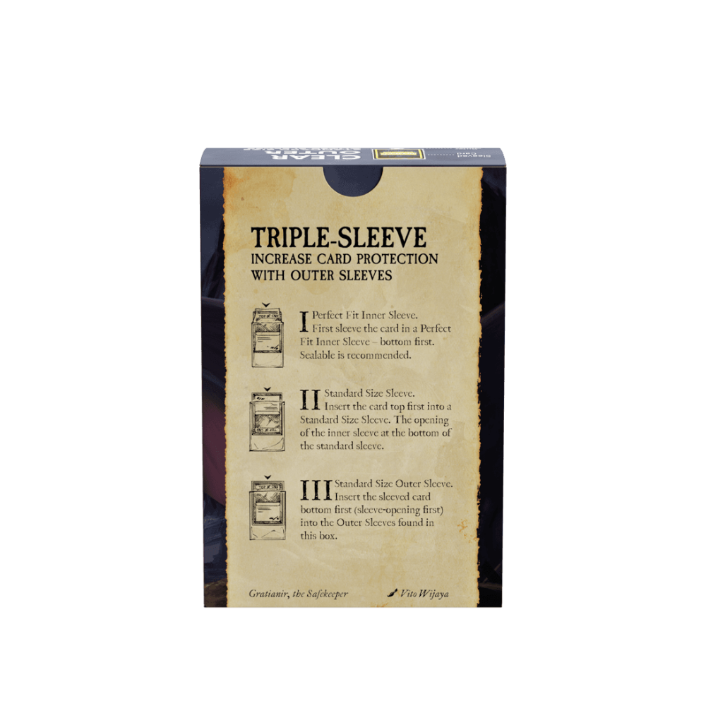 Dragon Shield – Clear Matte Outer Sleeves (100 Pack)