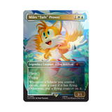 Magic: The Gathering Secret Lair foil card of Miles "Tails" Prower – Legendary Creature with Flash and Flying abilities