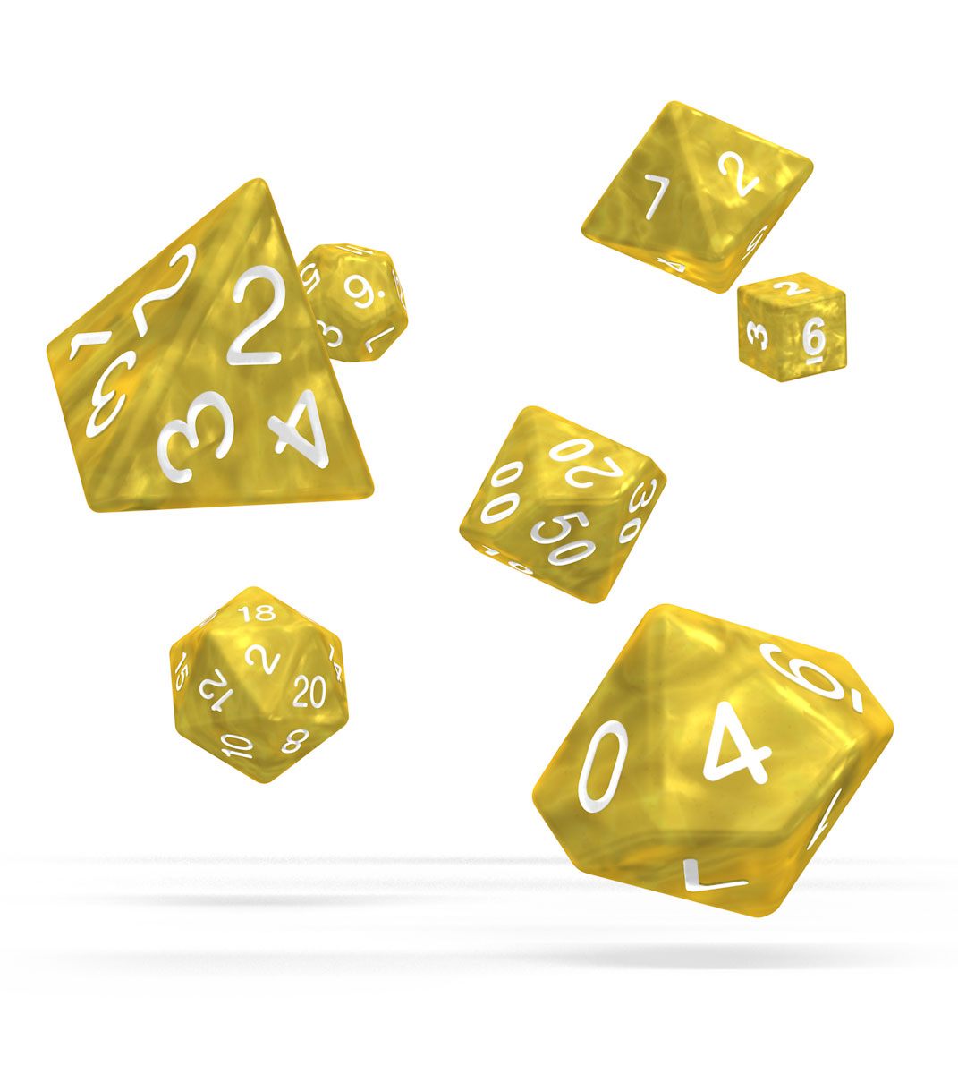 Oakie Doakie Dice RPG Set Marble